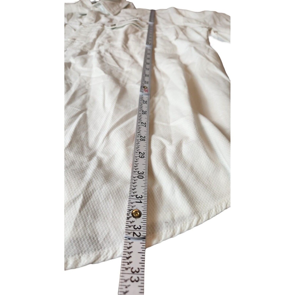 Reel Legend Men White Collared Button Down Short Sleeve W/ Pocket Shirt Size XXL - Picture 3 of 7